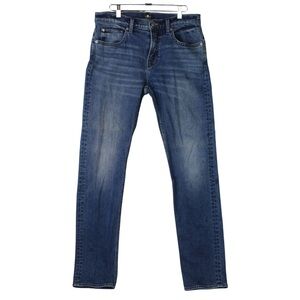 7 For All Mankind Jeans Men 32 Blue Slimmy Slim Straight Stretch Denim Mid Rise